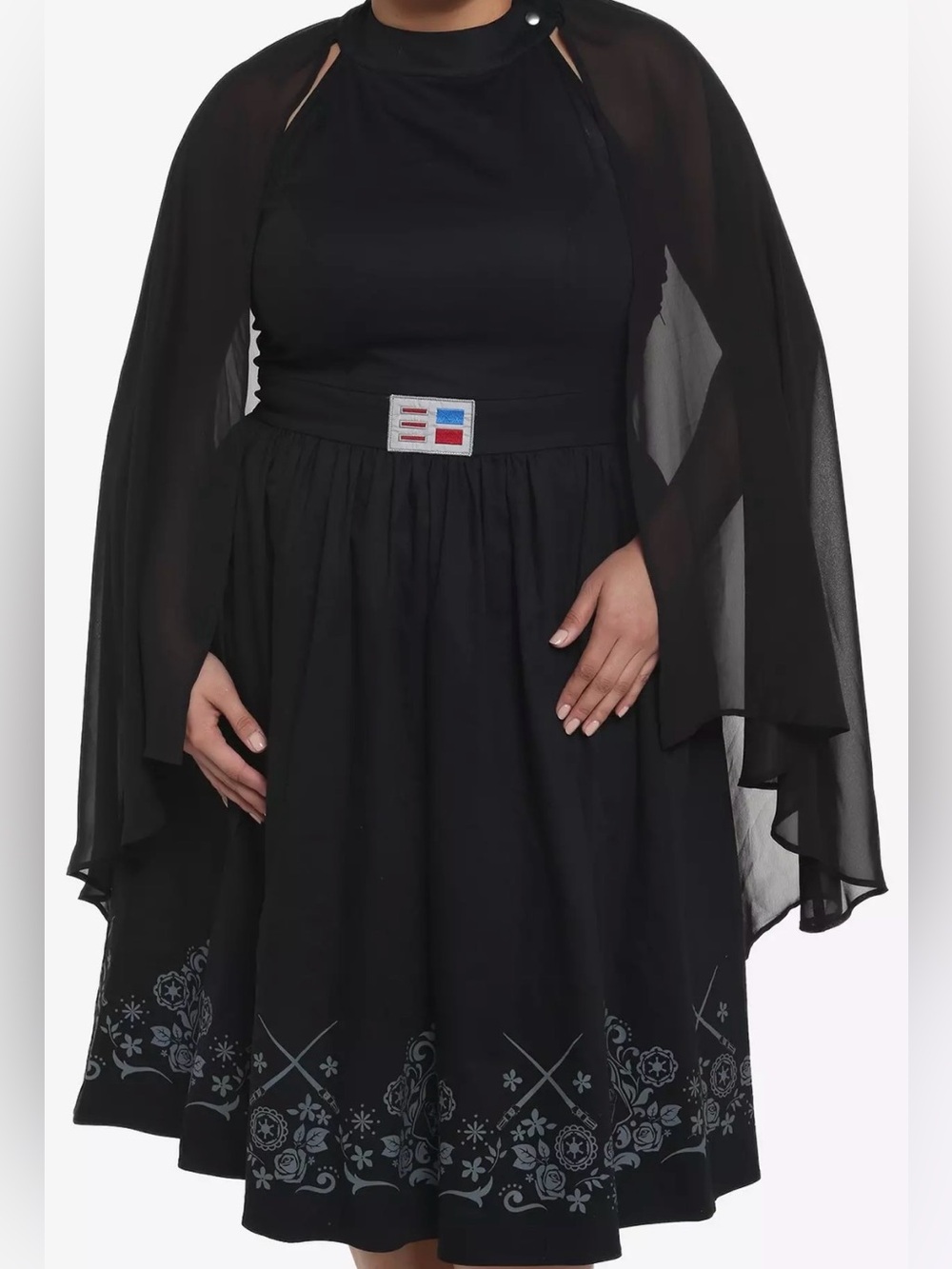 NWT Her Universe Star Wars Darth Vader cosplay halter dress with cape 4X